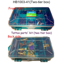 Venta caliente calidad tatuaje pistola pieza kit Hb1003-40